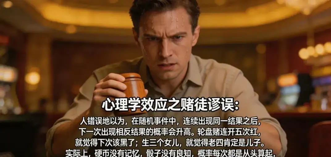 赌徒谬误：为什么连开十把大之后，你总觉得下一把该开小了
